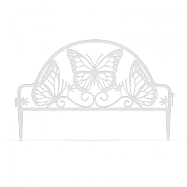 Garden Of Eden Bordură Pentru Pat De Flori Gard 49,5 x 31CM 11464WH